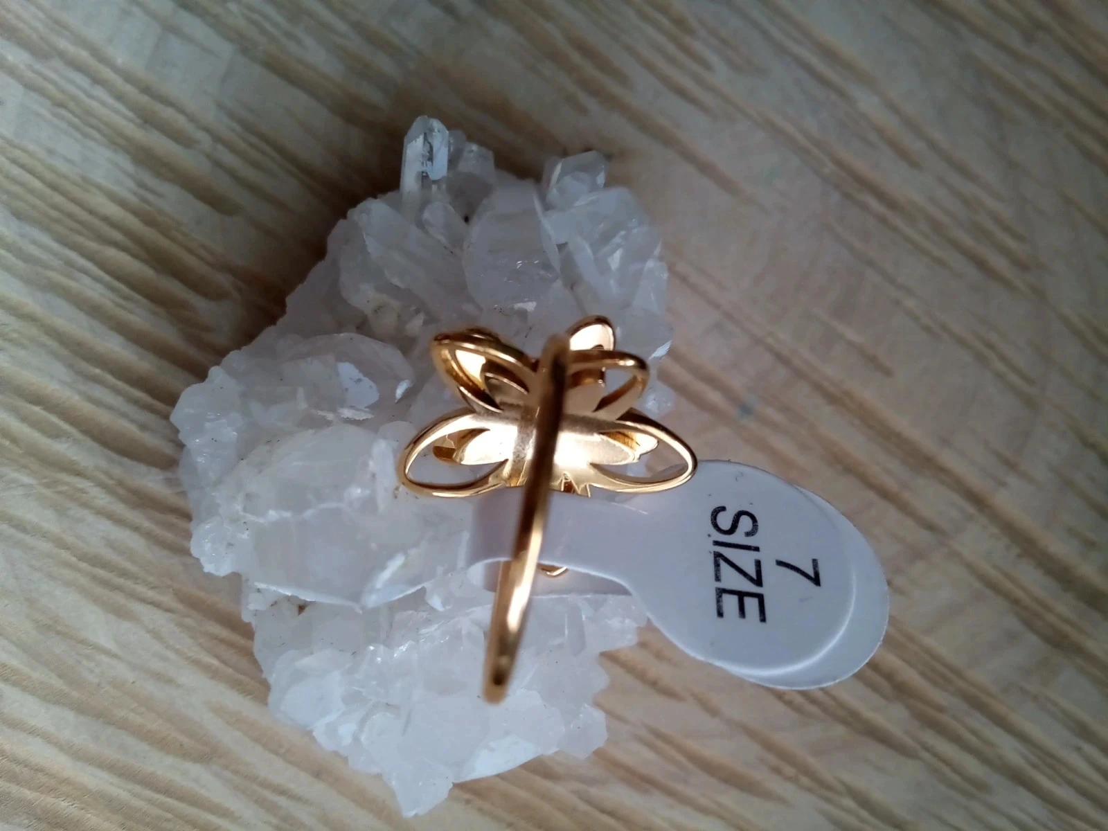 Bague fleur pierre de lune – photo 5